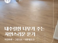 마루가 주는 자연스러움,이건마루 그린(GRIN) 125 내추럴오크 | 강서구 주택 33평 시공