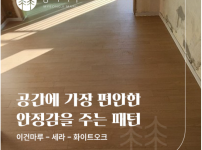 이건마루 세라 화이트오크 시공 | 하남 백조 현대 아파트 17평