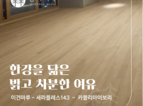 용산 래미안 첼리투스 시공후기_한강뷰를 담은 세라플렉스 143 카믈리아이보리